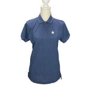 NWT Vintage BOAST Navy Women’s Pique Polo Shirt Tennis Short Sleeve Size Medium